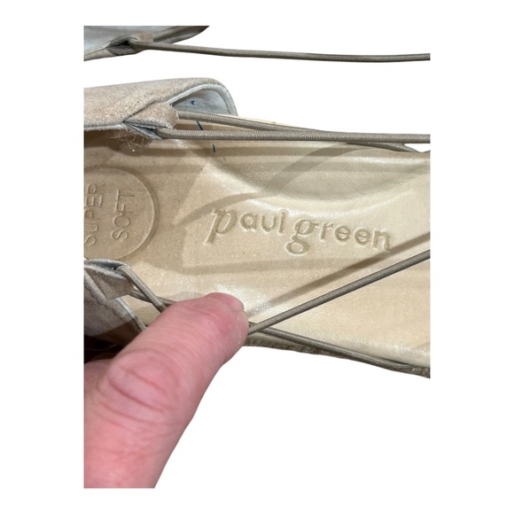 Women's Paul Green Light Tan Shoes Size 7 UK 4.5 Leather - Picture 3 of 5